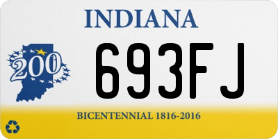 IN license plate 693FJ