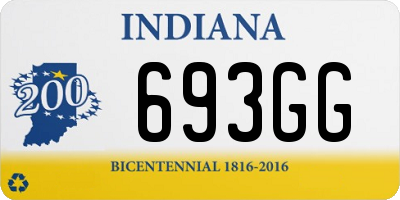 IN license plate 693GG