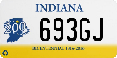 IN license plate 693GJ