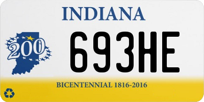 IN license plate 693HE