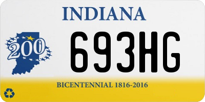 IN license plate 693HG