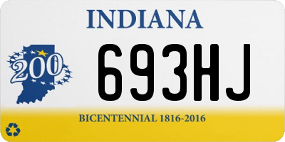 IN license plate 693HJ