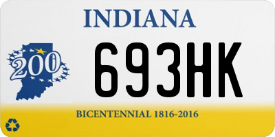 IN license plate 693HK