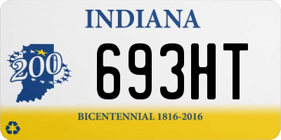 IN license plate 693HT