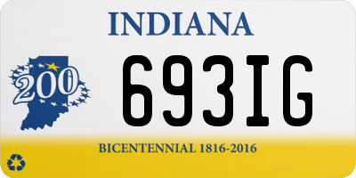 IN license plate 693IG