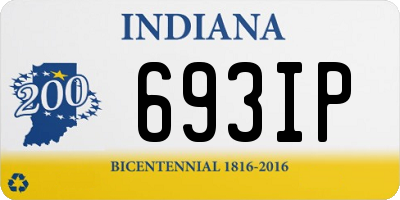 IN license plate 693IP