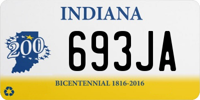 IN license plate 693JA