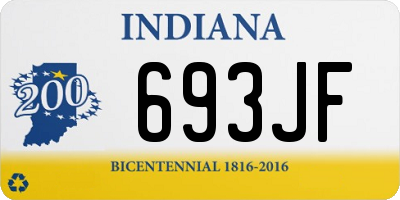 IN license plate 693JF