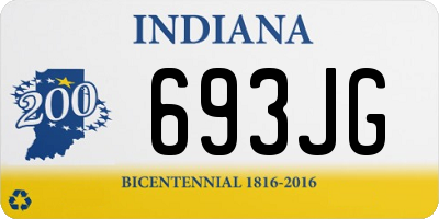 IN license plate 693JG