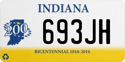 IN license plate 693JH