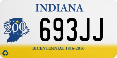 IN license plate 693JJ