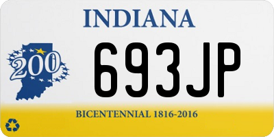 IN license plate 693JP