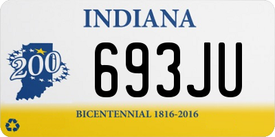 IN license plate 693JU