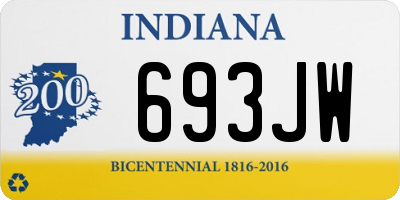 IN license plate 693JW