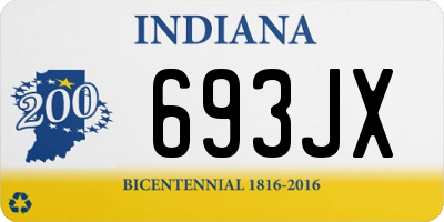 IN license plate 693JX