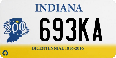 IN license plate 693KA