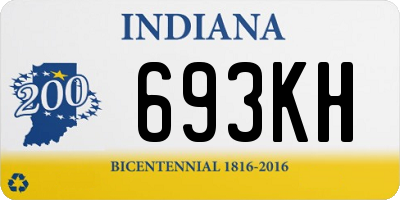 IN license plate 693KH