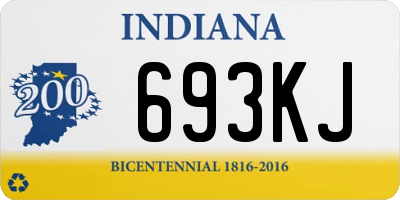 IN license plate 693KJ