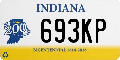 IN license plate 693KP