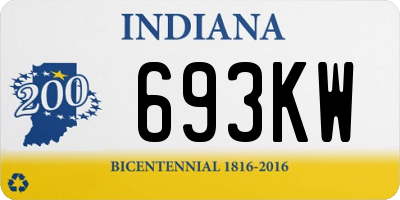 IN license plate 693KW