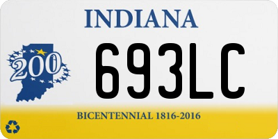IN license plate 693LC