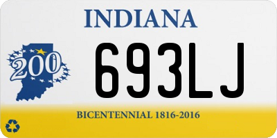IN license plate 693LJ
