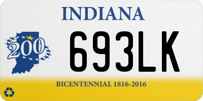 IN license plate 693LK