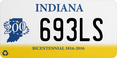 IN license plate 693LS