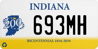 IN license plate 693MH
