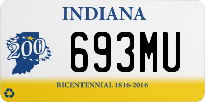 IN license plate 693MU