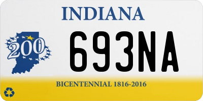 IN license plate 693NA