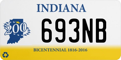 IN license plate 693NB