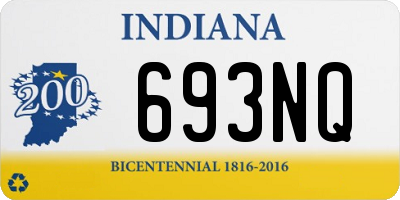 IN license plate 693NQ