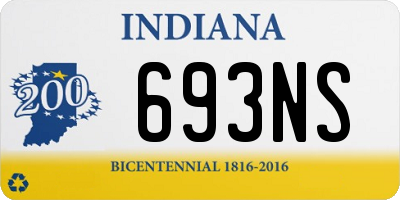 IN license plate 693NS