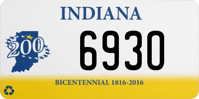 IN license plate 693O