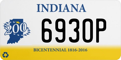 IN license plate 693OP