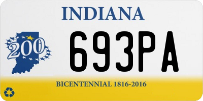 IN license plate 693PA