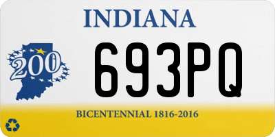 IN license plate 693PQ