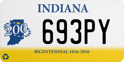 IN license plate 693PY