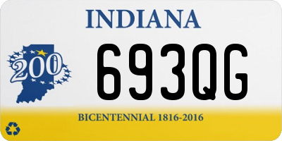 IN license plate 693QG