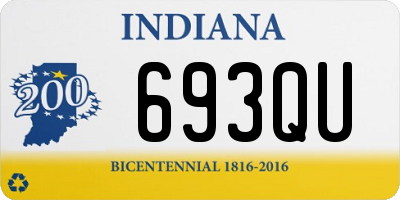 IN license plate 693QU