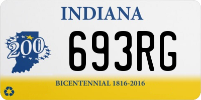IN license plate 693RG