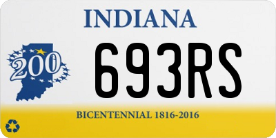 IN license plate 693RS