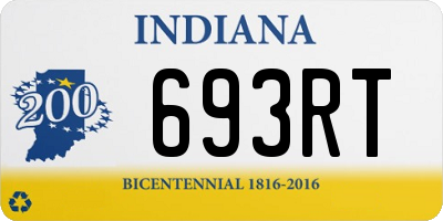IN license plate 693RT