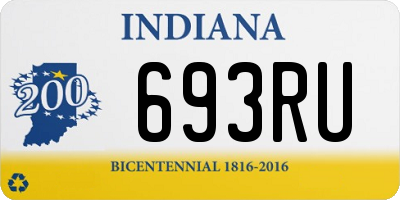 IN license plate 693RU