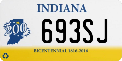 IN license plate 693SJ