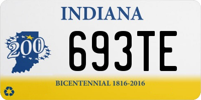 IN license plate 693TE