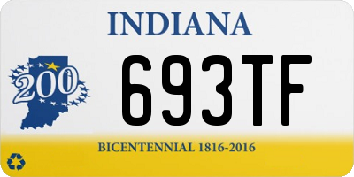 IN license plate 693TF