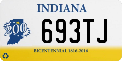 IN license plate 693TJ