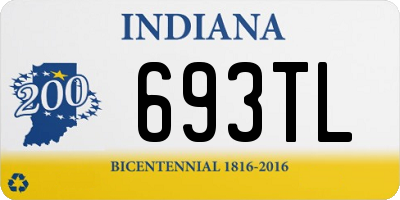 IN license plate 693TL